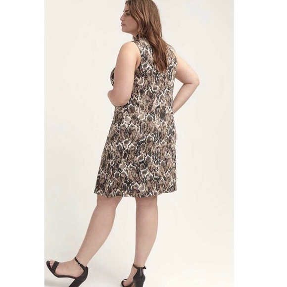NWT Addition Elle Snakeskin Shift Dress - Picture 2 of 8